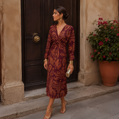 Alessia | Vestido Estampado Chic