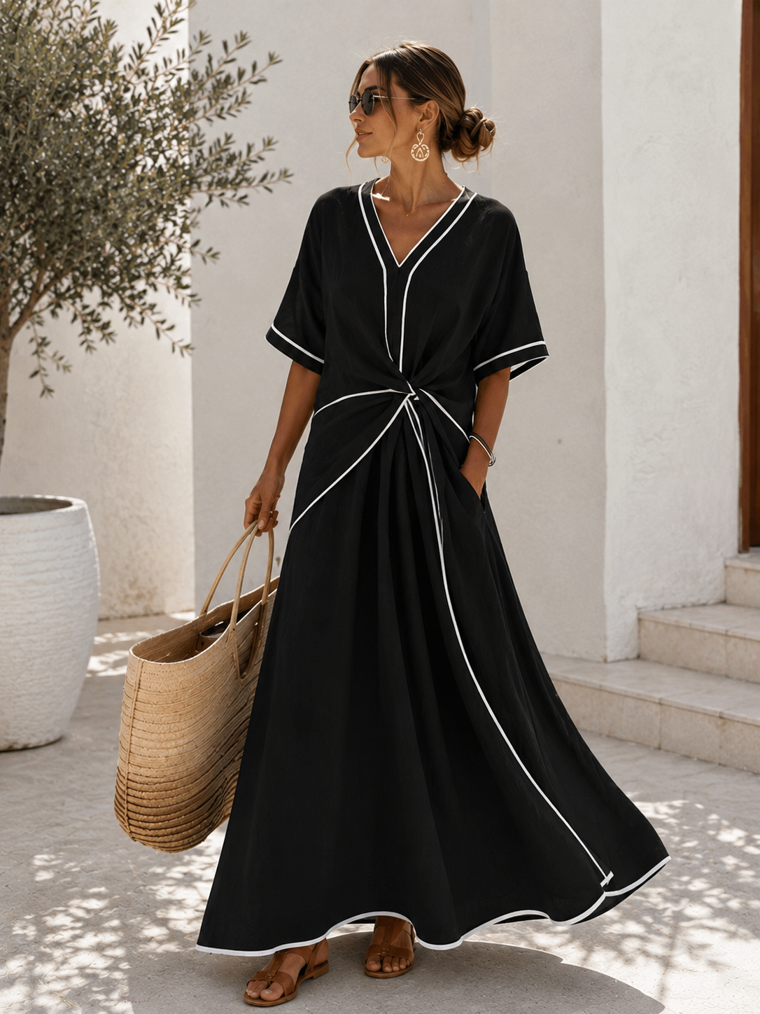 Juliette | Vestido Rayas Elegante